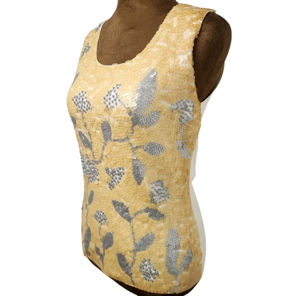 Michelle Nicole Sequin Top Y2K 90's Fairy Whimsical Earthy Boho Size M